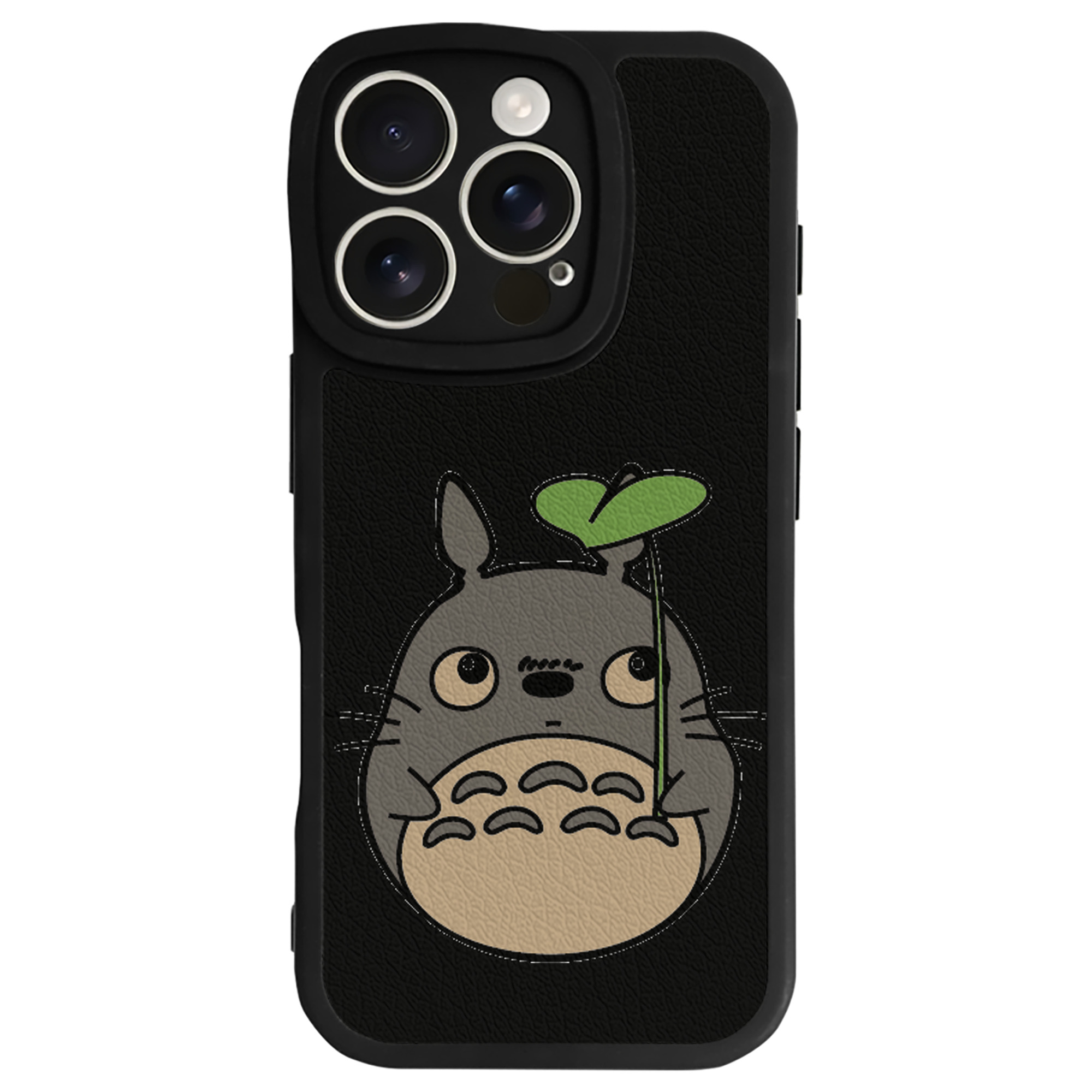 （画像用） となりのトトロ 草壁メイ 草壁サツキ My Neighbor Totoro Satsuki Kusakabe Mei Kusakabe 【iPhone 16シリーズ対応】シリコンスマホケース（レザー調） 材質：シリコン